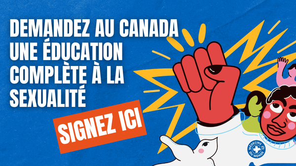 Publicité pour le manifeste Respect+ MdM